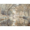 thumbnail image 2 of Frank, Assaf 14x12 Black Ornate Wood Framed with Double Matting Museum Art Print Titled - Canal through forest, 2 of 4