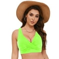 thumbnail image 3 of idosla Women Bikini Top - 2026 Full Coverage Bathing Suit Top Push Up Swimsuit Tops Large Bust Swim Tops No Bottom (Green, S), 3 of 9