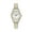Two Tone, variant on Caravelle Designed By Bulova Women's Two-Tone Gold Stainless Steel Expansion Bracelet Easy Reader Watch 45M111 30mm