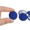 thumbnail image 4 of Uxcell 30pcs 40L Fabric Cloth Covered Button 25mm Metal Shank Round Sewing Buttons for Suits Dress Blouses, Deep Blue, 4 of 5