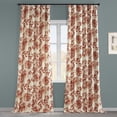 thumbnail image 2 of Indonesian Rust Printed Cotton Twill Curtain (1 Panel), Indonesian Rust, 50W X 120L, 2 of 6