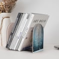 thumbnail image 6 of Lsque Winter Rabbit Printed Wood Bookends,Non-Skid Bookend for Shelves,Heavy Duty Support Bookends,Non-Slip Foam Pads for Office, Home, and Library,1 Pair, 6 of 8