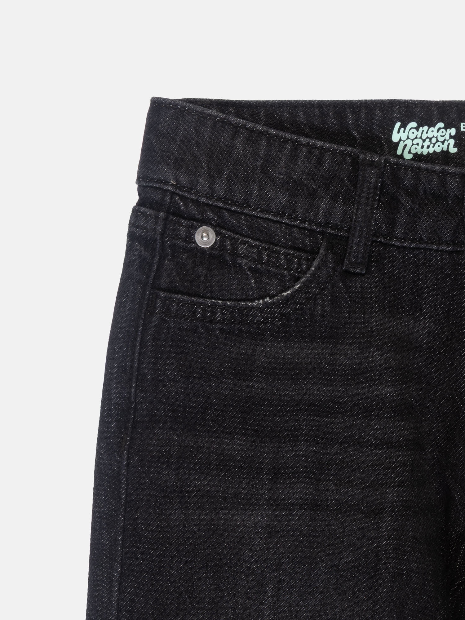 Wonder Nation Girls Straight Leg Jeans, Sizes 5-18
