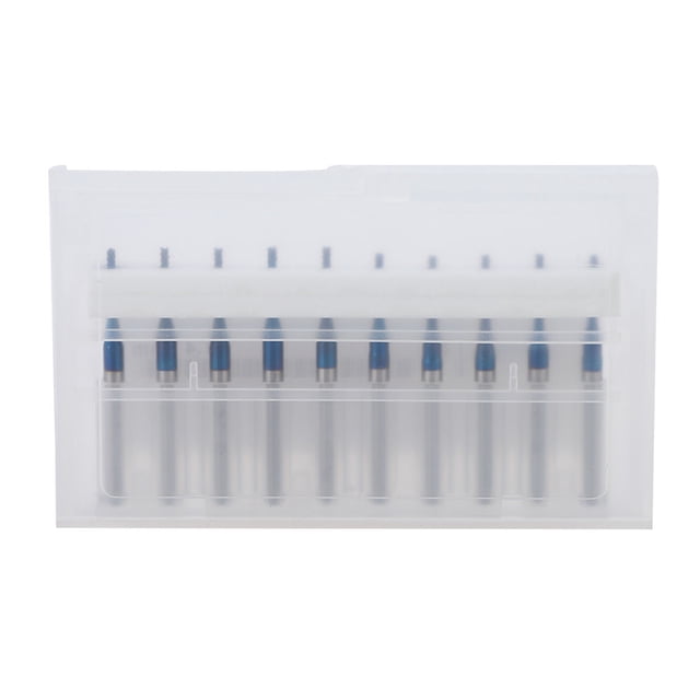 Broca de corte de enrutador de carburo, fresa de extremo de maíz azul, fresa de grabado para maquinaria CNC PCB (1,4mm), 10 Uds. VoborMX herramienta