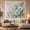 White Flower Leaves, variant on White Magnolia Watercolor Tapestry Wall Hanging