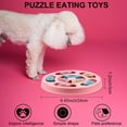 thumbnail image 2 of Juguetes educativos para perros, dispositivo de terapia interactiva, comedero lento para perros, mejora del coeficiente intelectual canino, juego de entrenamiento para perros (rosa), 2 of 5