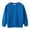 Blue, variant on REDARER Kids Long Sleeve Shirt, Solid Color Crewneck Pullover for Boys Girls, Fall Winter Casual Top,6-7 Years