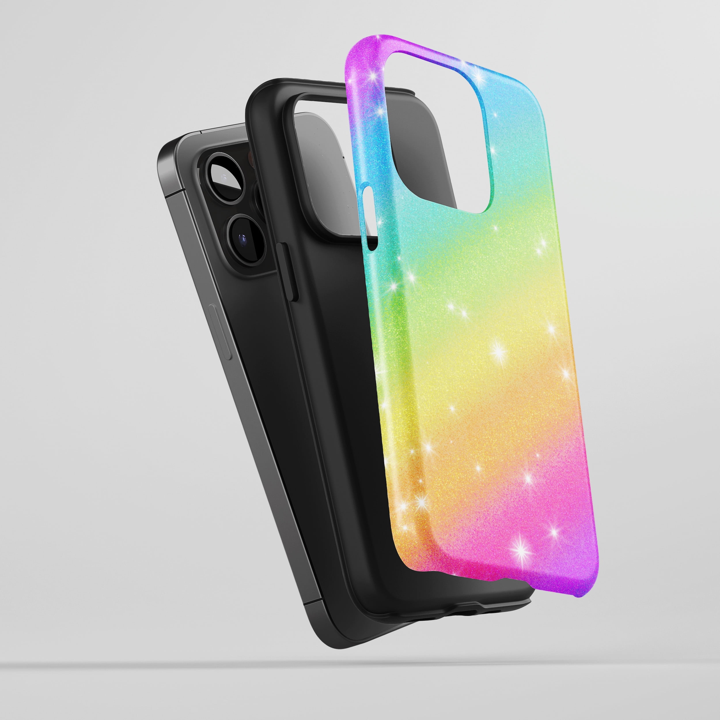 Rainbow Glitter Sparkle for All iPhone Series Tough Phone Case