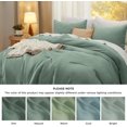 thumbnail image 4 of U by Bedsure 2 Pieces Twin Comforter Bedding Set, Iceberg Green Comforter Set for All Seasons, 1 Lightweight Prewashed Comforter and 1 Pillowcases,Twin,Iceberg Green, 4 of 6