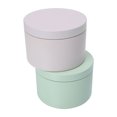 thumbnail image 2 of Shisuyan Tinplate Cans Green Small Metal Container 2Pcs 3.5x3.5x2.4in, 2 of 9