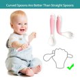 thumbnail image 4 of Learn to eat tableware-elbow soft spoon children's tableware twist spoon fork., 4 of 5