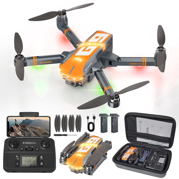 G9 GPS Drones with 4K Camera for Adults with Brushless Motor and Follow Me Mode,2 Batteries Long Flight Time,5G FPV Transmission and Auto Return,Foldable RC Quadcopter for Beginner,Under249g