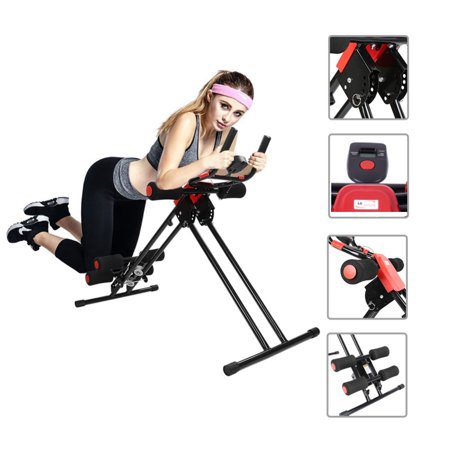 UBesGoo Ab Trainer Machine, Adjustable Folding Abdominal Waist Power Cruncher, 5 Minute Shaper Fitness Core Workout, with LED Counter, for Home (Best 30 Minute Ab Workout)