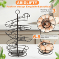 thumbnail image 4 of Metal Egg Rack Countertop, Fresh Egg Display Storage Rack Farmhouse Kitchen Decor Holds 12 Eggs Rustic Style, By VINOIC, 4 of 8