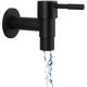 thumbnail image 1 of Kitchen Sink Faucet,black Quick Single Cold Faucet Bathroom Stainless Steel Outdoor Faucet,wall Mounted Washing Faucet, 1 of 5