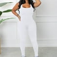thumbnail image 6 of Fjofpr Womens Shapewear Women's Sleeveless Backless Waist Closing Jumpsuit Solid Color High Waist Tight Sports Yoga Jumpsuit, 6 of 9