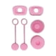 thumbnail image 5 of Tapa para pajita de vaso, tapón antiderrames, sellador portátil, reutilizable, tapa para pajita Rosa, 5 of 8