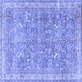 thumbnail image 1 of Ahgly Company Machine Washable Indoor Square Persian Blue Traditional Area Rugs, 6' Square, 1 of 4