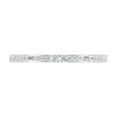 thumbnail image 3 of Round and Baguette Shape Diamond Wedding Band Ring in 10K White Gold (0.12 cttw) (Ring Size 7), 3 of 6