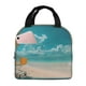 thumbnail image 1 of Easygdp Shopping Cart On Tropical Beach Bolsa Térmica Premium - Tela Oxford Impermeable, Gran Capacidad, Bolsillo Frontal, Unisex para Trabajo, Escuela, Actividades al Aire Libre y Picnics, 1 of 8