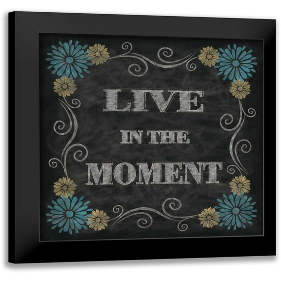 Harbick, N 12x12 Black Modern Framed Museum Art Print Titled - Chalkboard Inspirations II