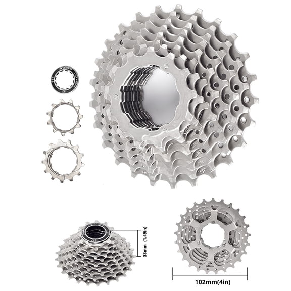 ZPAQI 10 Speed Cassette Bike Freewheel MTB Cassette Fit for Mountain Road Bike