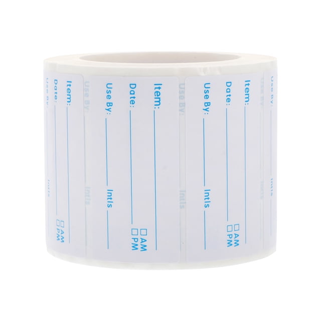 EeaseCA 1 Roll/500pcs English Record Date Stickers Kitchen Food Date Label Stickers