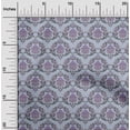 thumbnail image 2 of oneOone Polyester Spandex Dusty Blue Fabric Damask Craft Projects Decor Fabric Printed By The Yard 56 Inch Wide, 2 of 5