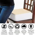 thumbnail image 2 of Comfort Finds Rise With Ease Seat Cushion - Thick Firm Chair Cushion Booster - Extra Thick Foam Pad For Home, Patio, Office And Car Seats - Extra Supportive Lift - 14 X 14 X 5 (Sherpa Cream) …, 2 of 5