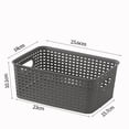 thumbnail image 5 of Tuvgenk Small Toy Storage Baskets Decor Plastic with Handle Basket Organizer Color Plastic Space Saving Stackable for Office Shelves, Desks & Drawers, 5 of 5
