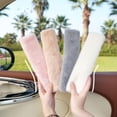 thumbnail image 6 of Car Seat Belt Shoulder Protector - Plush Anti - Pinch for Comfortable Driving in Pink, Black, Milk Tea, Grey, 6 of 7
