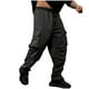 thumbnail image 2 of Pantalones largos para hombre, casuales, de moda, de color sólido, con cordón, cintura elástica y bolsillos., 2 of 8