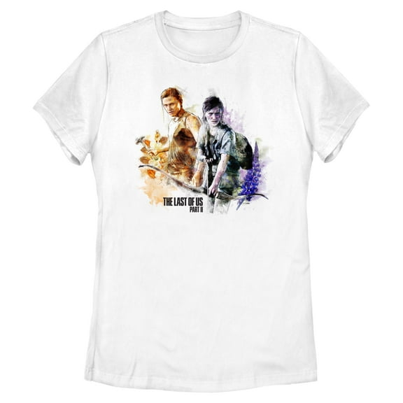 Womens The Last of Us Ellie and Abby Watercolor T Shirt