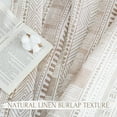 thumbnail image 4 of NICETOWN Boho Curtains for Living Room, Linen Curtains Grommet Semi Sheer Linen Light Filtering with Privacy Protection Window Treatment for Bedroom, 50"x84", Taupe, 2 Panels, 4 of 8