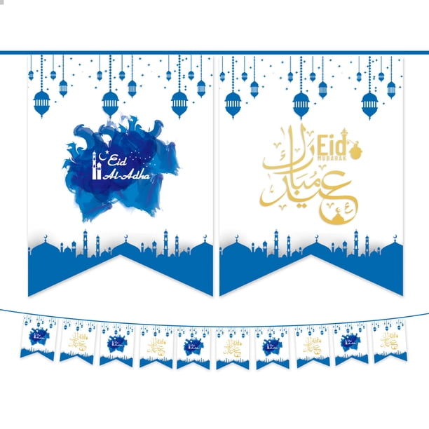 Ganfancp Ramadan Banner Set Eid Banner Ramadan Decorations Ramadan Decorations For Home Muslim Islam Decoration Artículos En Liquidación 1X Amuleto (15 Piezas)