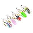 thumbnail image 4 of 5 Piezas Señuelos de Pesca Spinnerbait Señuelos de Lubina Cuchara giratoria Divertida Señuelos de Trucha de Hoja compacta para salmón Panfish Bass, 4 of 8