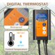 thumbnail image 3 of Calefactor para invernadero Noarixa 1500W con termostato digital, amarillo, 3 of 6