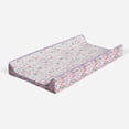 thumbnail image 2 of Bacati - Muslin Quilted Changing Pad Cover, Jungle Safari Lilac/Coral, 2 of 9