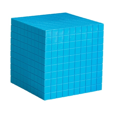 UPC 765023004151 product image for Blue Plastic Base Ten Cube  Single | upcitemdb.com