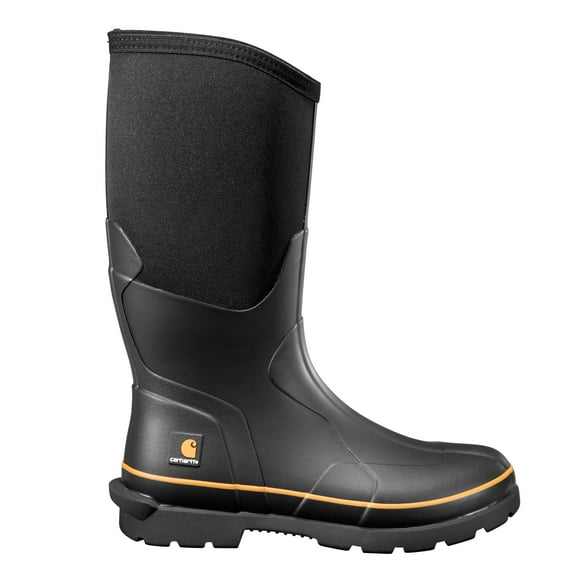 Bota Carhartt CMV1151 de goma impermeable, 15 pulgadas, color negro, talla 42