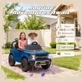 thumbnail image 5 of iYofe 24V 2 Seater Licensed Ford F-150 Raptor Powered Ride-On Truck with Remote & Safety Belt, Blue, 5 of 9