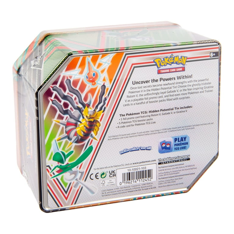 pokemon trading card games hidden potential tin rotom v Pokemon TCG: Hidden Potential Tin (Rotom) Baseball Dreams & Memories