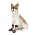 thumbnail image 3 of Flmtop 4 Pcs Protège-Pattes pour Animaux Imperméable Lavable Coton Antidérapant Chaussettes Chaussures pour Chiot Extérieur Rose Rouge, 3 of 9