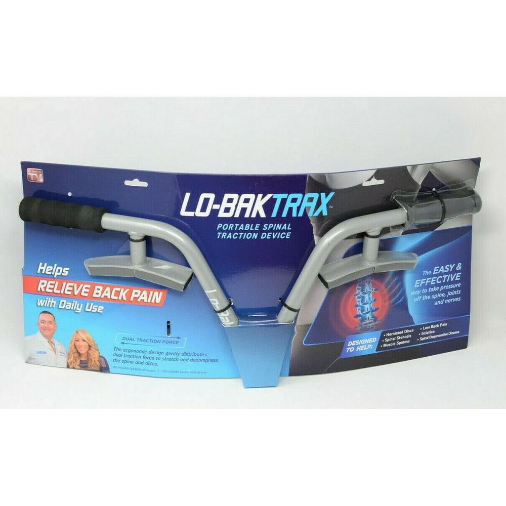 Lo-Bak Trax Portable Spinal Stretcher Traction Device Back Pain w/ DVD ...