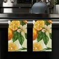 thumbnail image 4 of Eveokoki 2 Pcs Kitchen Towels Lemons Kitchen Dish Towels Kitchen Dish Cloths Fast Drying Kitchen Rug Kitchen Decor for Home Cleaning Cooking Baking, 16 x 24 Inch, 4 of 5