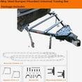 thumbnail image 7 of Pinypikaka Tow Bar, Adjustable Towing Bar Bumper Mount 5000lb w/ 2X Chains, Universal Towing Bar 5000 LBS Towing Capacity, Coupler Fits 2" Ball Hitch, Fit Tow Bars for Truck, SUV, RV, Boat, Trailer, 7 of 7