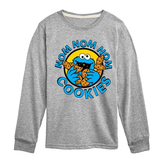 Sesame Street - Nom Nom Nom Cookies - Toddler and Youth Long Sleeve T-Shirt
