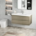 thumbnail image 3 of 42" Floating Bathroom Vanity with Resin Sink for a Practical Bathroom Solution, 3 of 7