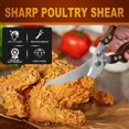 thumbnail image 2 of Kitchen Scissors, Kitchen Shears, Poultry Shears Heavy Duty, Kitchen Scissors for Food, Turkey, Chicken, Thanksgiving, Christmas Day, 2 of 7