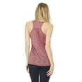 thumbnail image 2 of Bella Ladies Flowy Racerback Tank, S, Mauve Marble, 2 of 3
